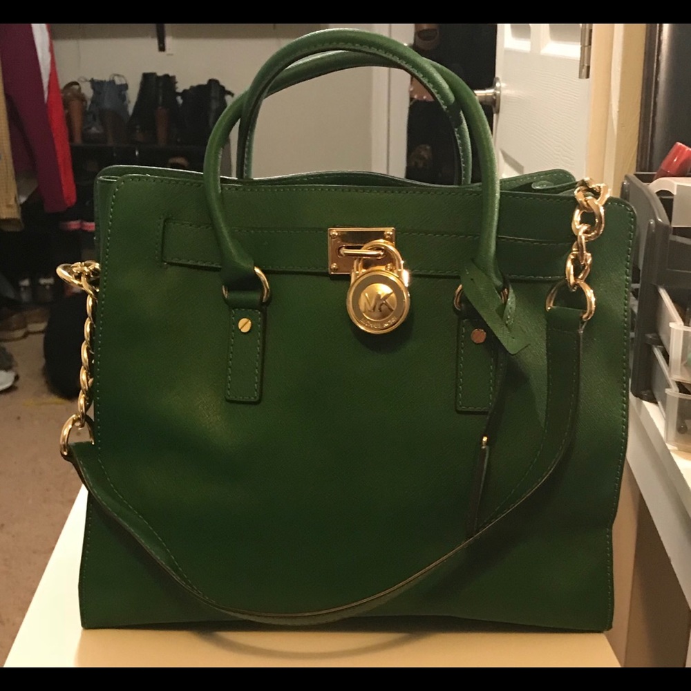 🌿☘️🍃HUNTER GREEN MK HAMILTON BAG🌿☘️🍃